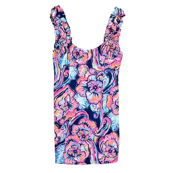 Lilly Pulitzer Floral Dress in Pink and Blue - Picture 10 of 14